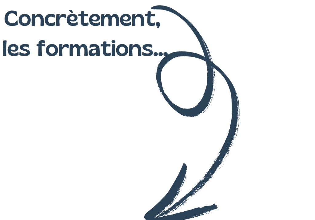 Concrètement, les formations : 